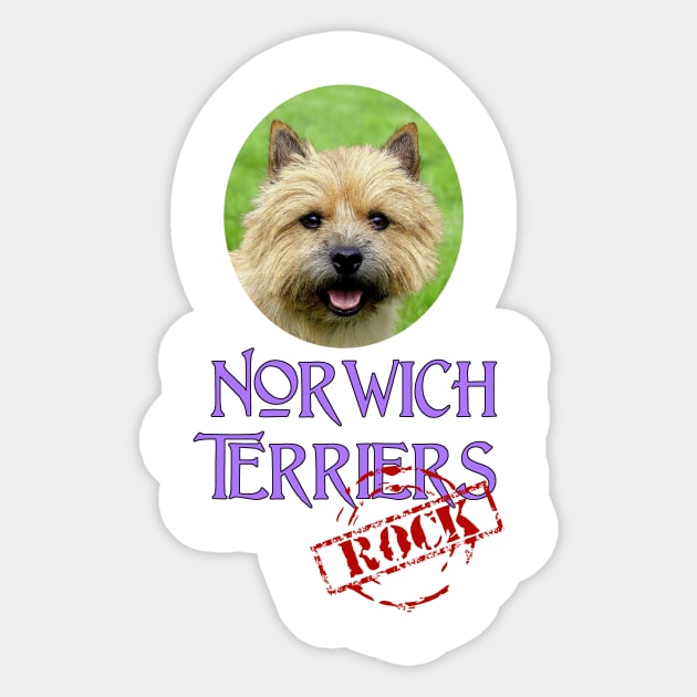 Norwich Terriers Rock! Sticker by Naves